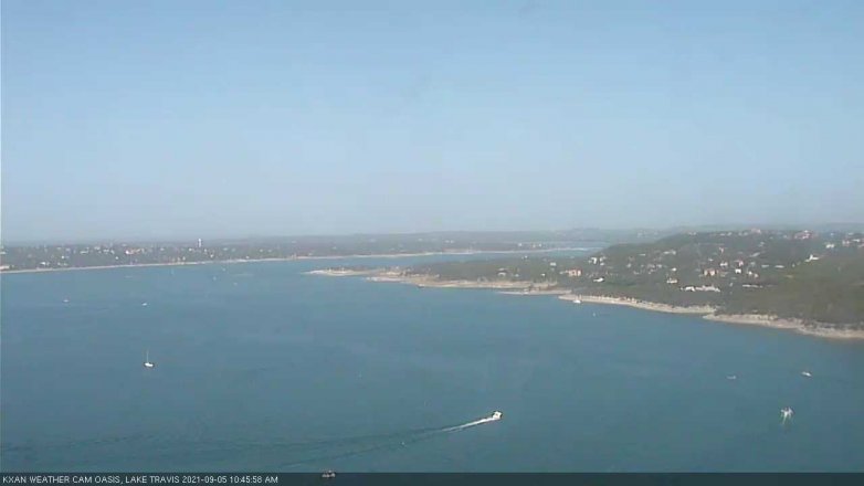 Lake Travis webcam, September 5, 2021 10:45 AM CT