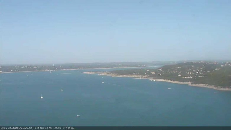Lake Travis webcam, September 5, 2021 11:25 AM CT