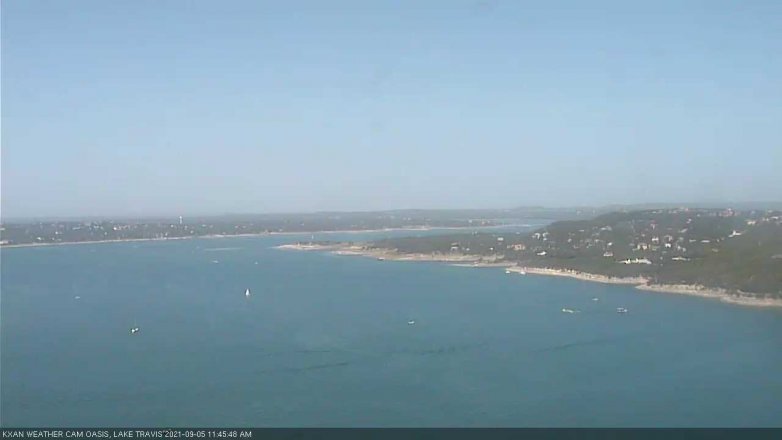 Lake Travis webcam, September 5, 2021 11:45 AM CT