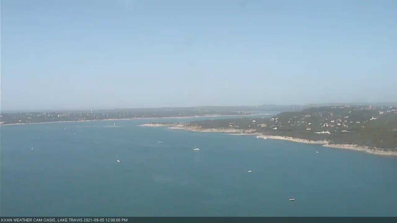 Lake Travis webcam, September 5, 2021 12:00 PM CT