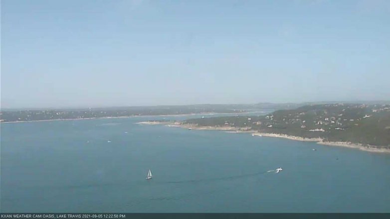 Lake Travis webcam, September 5, 2021 12:25 PM CT
