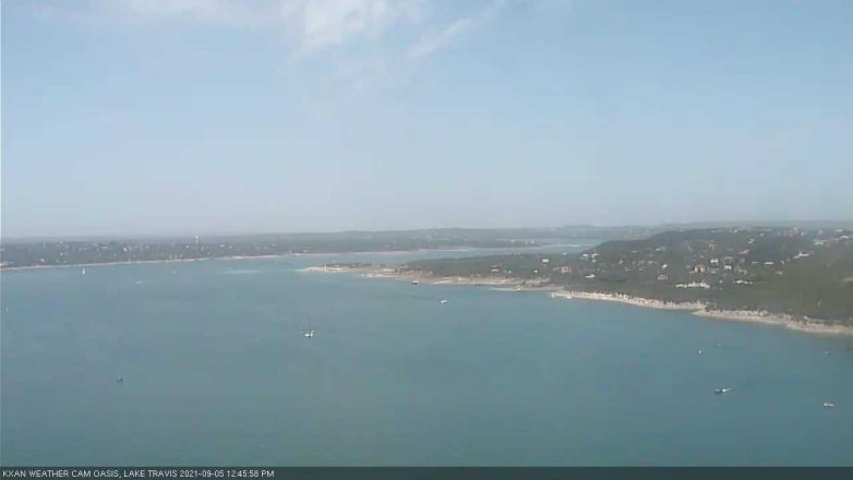 Lake Travis webcam, September 5, 2021 12:45 PM CT