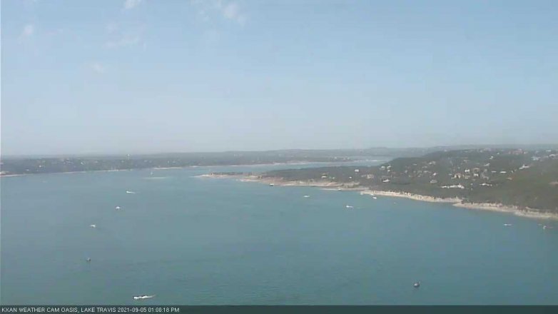 Lake Travis webcam, September 5, 2021 1:00 PM CT