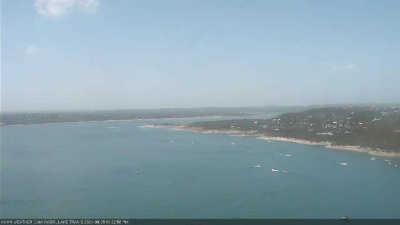 Lake Travis webcam, September 5, 2021 1:25 PM CT