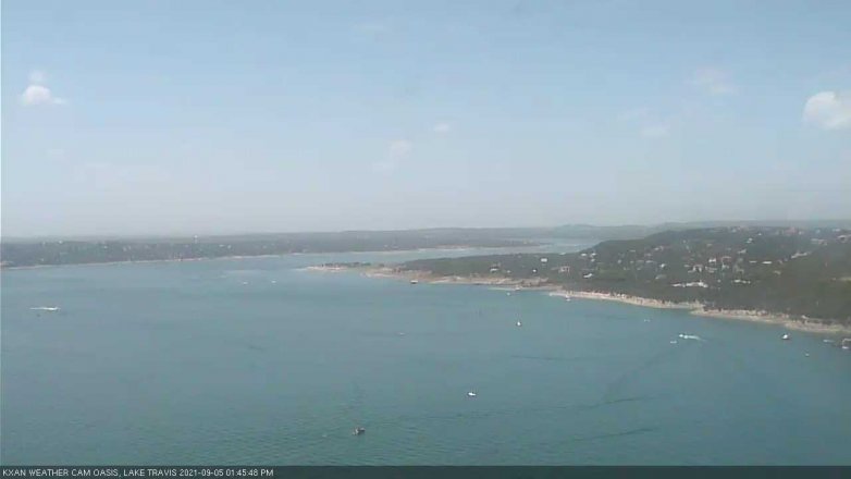 Lake Travis webcam, September 5, 2021 1:45 PM CT