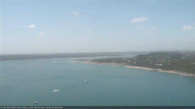 Lake Travis webcam, September 5, 2021 2:00 PM CT