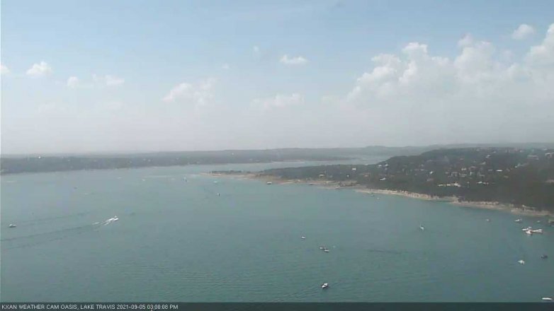 Lake Travis webcam, September 5, 2021 3:00 PM CT