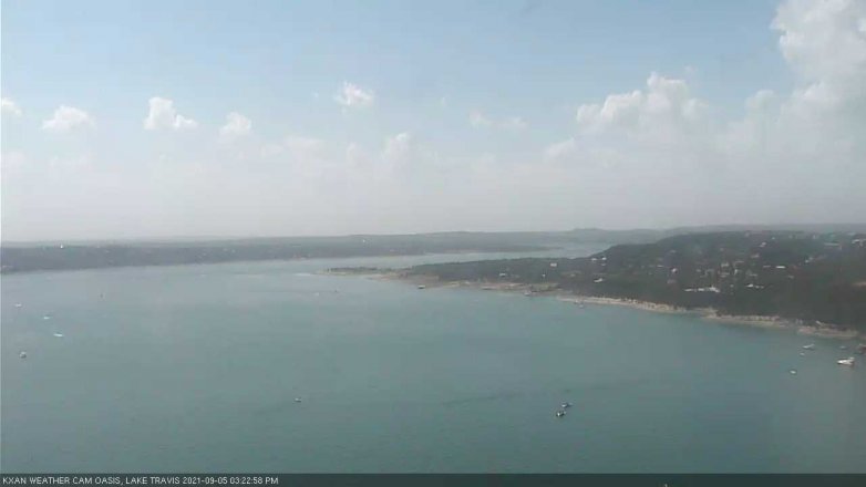 Lake Travis webcam, September 5, 2021 3:25 PM CT
