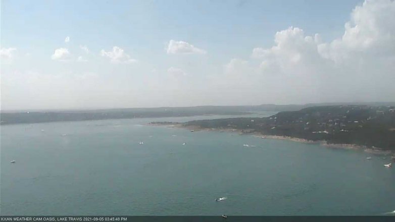 Lake Travis webcam, September 5, 2021 3:45 PM CT