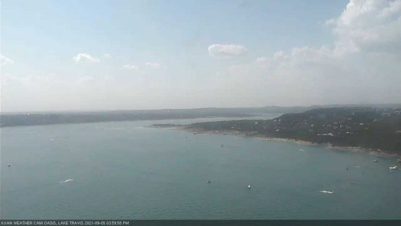 Lake Travis webcam, September 5, 2021 4:00 PM CT