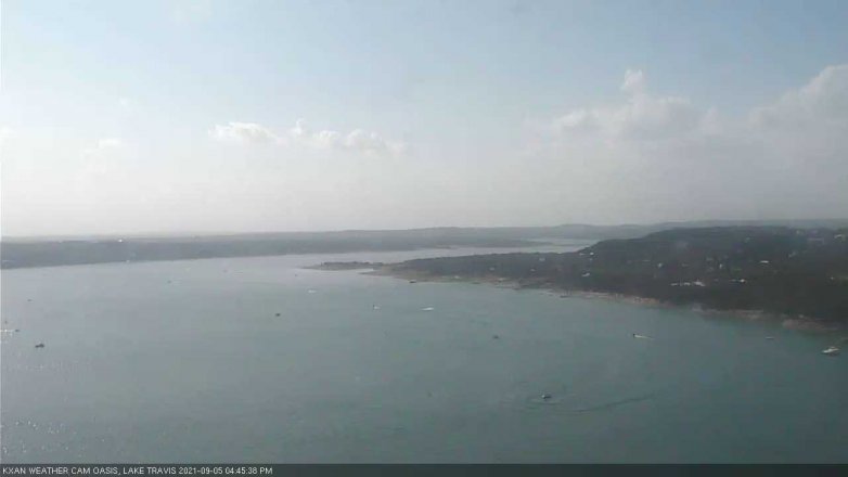 Lake Travis webcam, September 5, 2021 4:45 PM CT