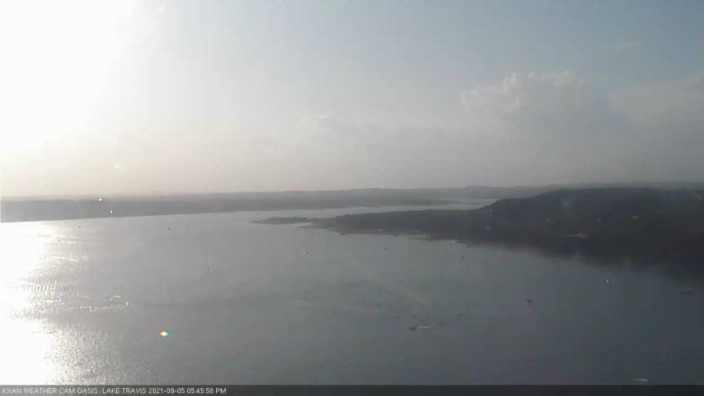 Lake Travis webcam, September 5, 2021 5:45 PM CT