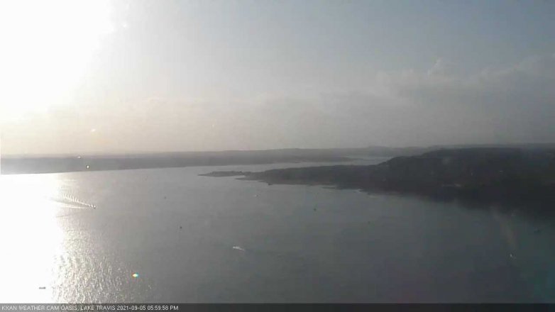 Lake Travis webcam, September 5, 2021 6:00 PM CT