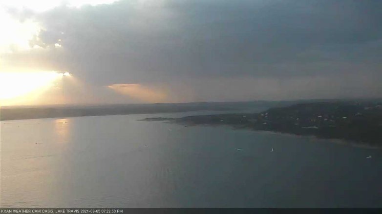 Lake Travis webcam, September 5, 2021 7:25 PM CT