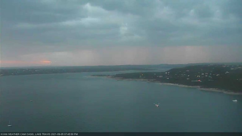 Lake Travis webcam, September 5, 2021 7:45 PM CT