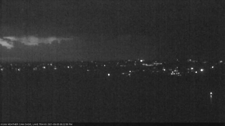Lake Travis webcam, September 5, 2021 8:25 PM CT
