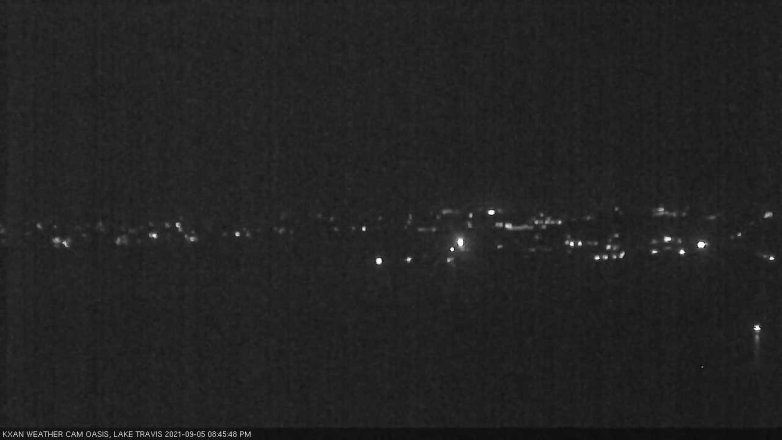 Lake Travis webcam, September 5, 2021 8:45 PM CT