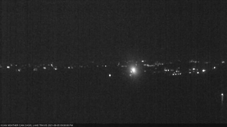 Lake Travis webcam, September 5, 2021 9:00 PM CT