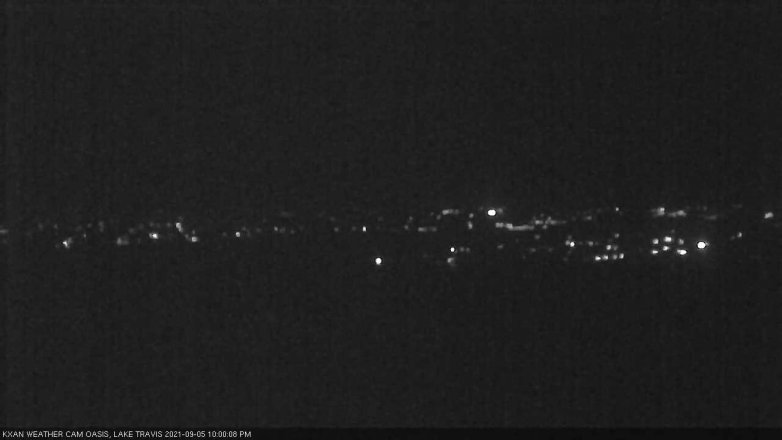 Lake Travis webcam, September 5, 2021 10:00 PM CT