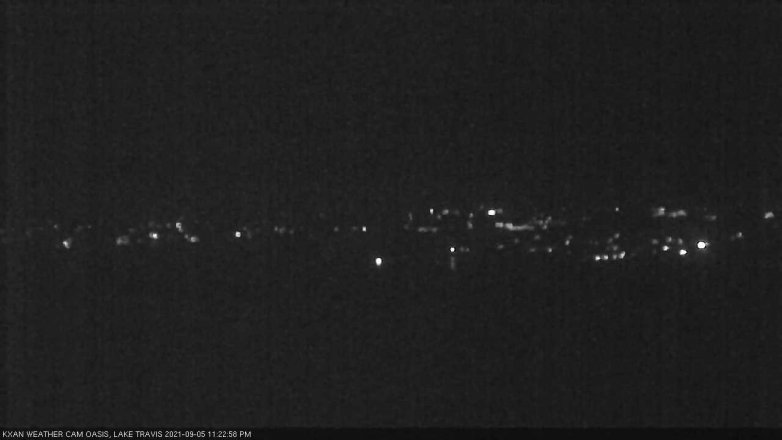 Lake Travis webcam, September 5, 2021 11:25 PM CT