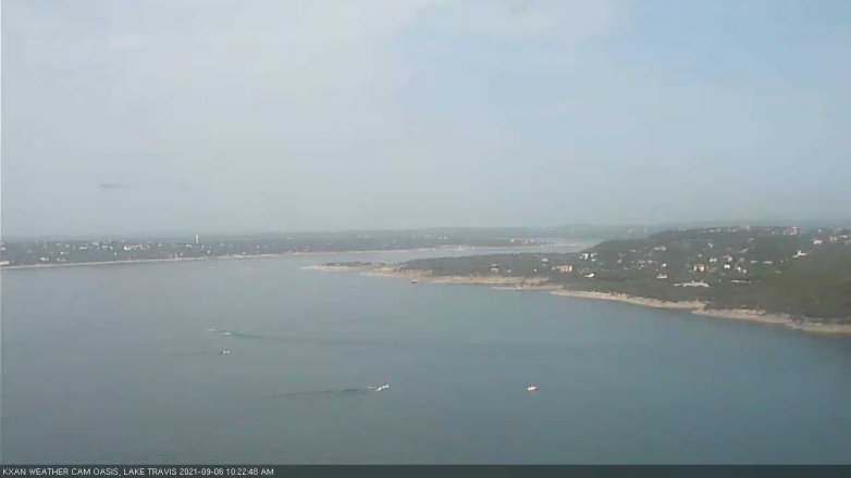 Lake Travis webcam, September 6, 2021 10:25 AM CT