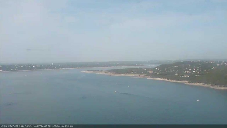 Lake Travis webcam, September 6, 2021 10:45 AM CT