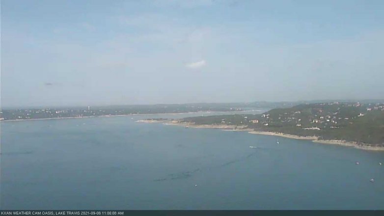 Lake Travis webcam, September 6, 2021 11:00 AM CT