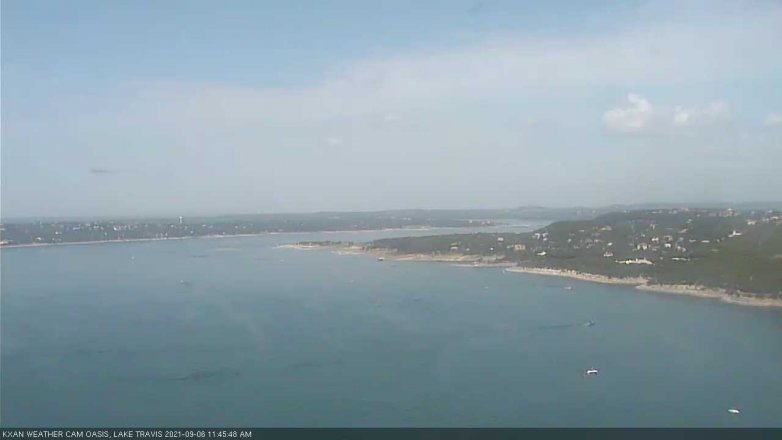 Lake Travis webcam, September 6, 2021 11:45 AM CT
