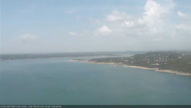 Lake Travis webcam, September 6, 2021 12:45 PM CT