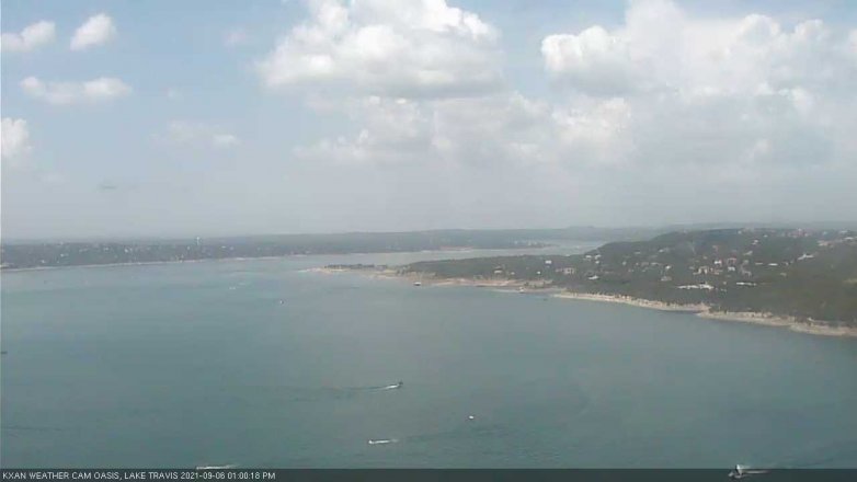 Lake Travis webcam, September 6, 2021 1:00 PM CT