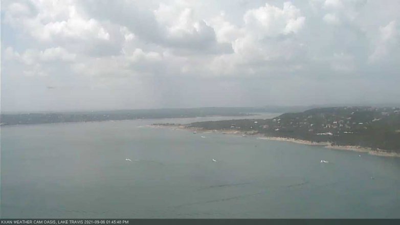 Lake Travis webcam, September 6, 2021 1:45 PM CT