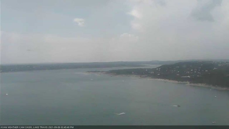 Lake Travis webcam, September 6, 2021 2:45 PM CT