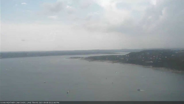 Lake Travis webcam, September 6, 2021 3:25 PM CT