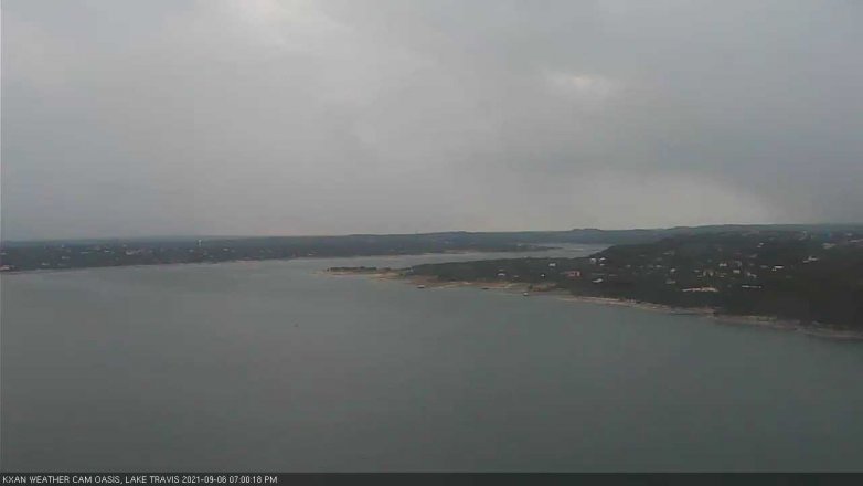 Lake Travis webcam, September 6, 2021 7:00 PM CT