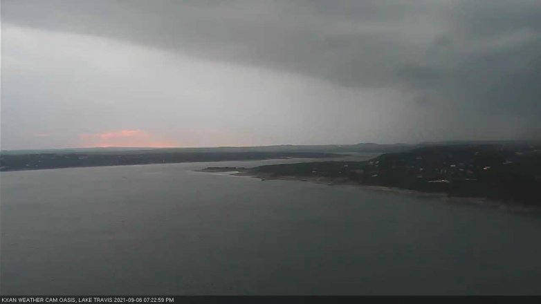 Lake Travis webcam, September 6, 2021 7:25 PM CT