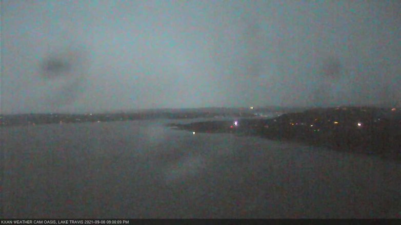 Lake Travis webcam, September 6, 2021 8:00 PM CT