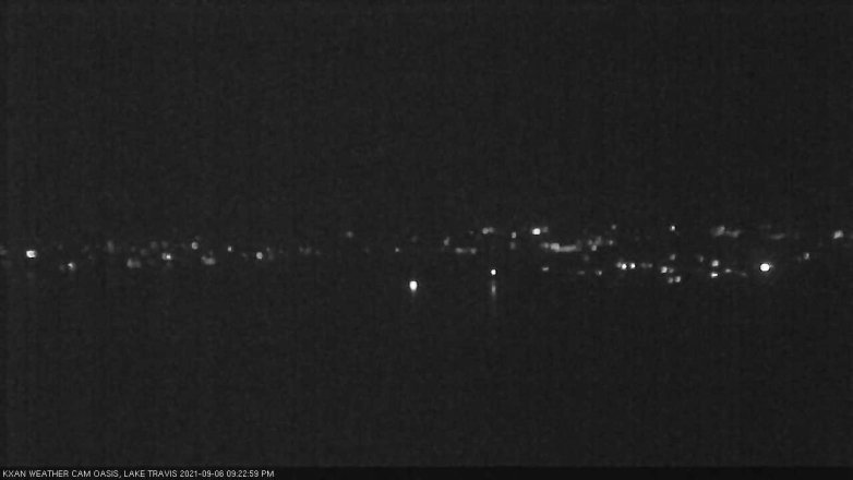 Lake Travis webcam, September 6, 2021 9:25 PM CT