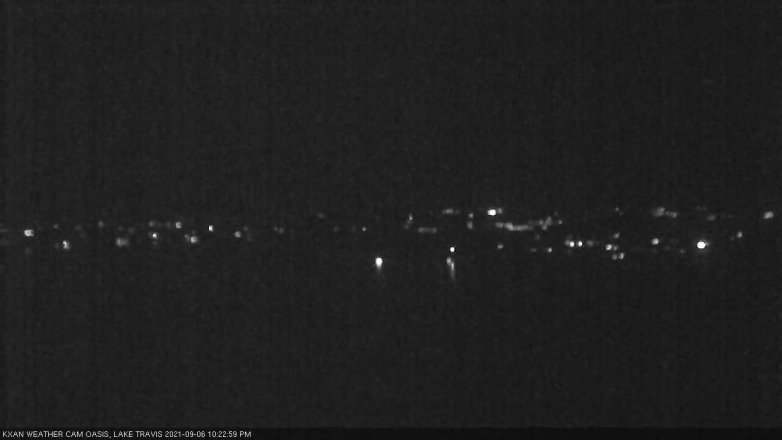 Lake Travis webcam, September 6, 2021 10:25 PM CT
