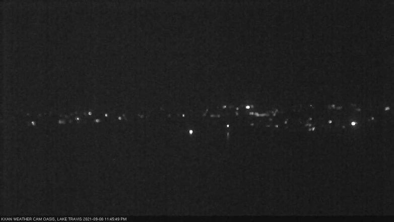 Lake Travis webcam, September 6, 2021 11:45 PM CT