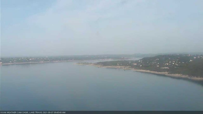 Lake Travis webcam, September 7, 2021 9:45 AM CT