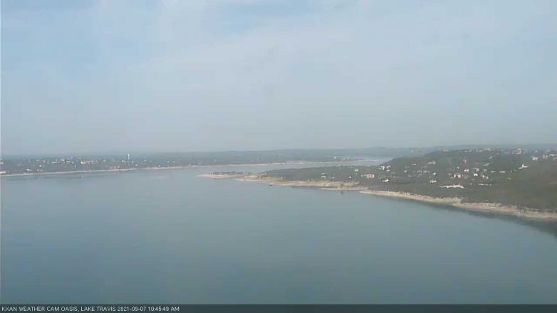 Lake Travis webcam, September 7, 2021 10:45 AM CT