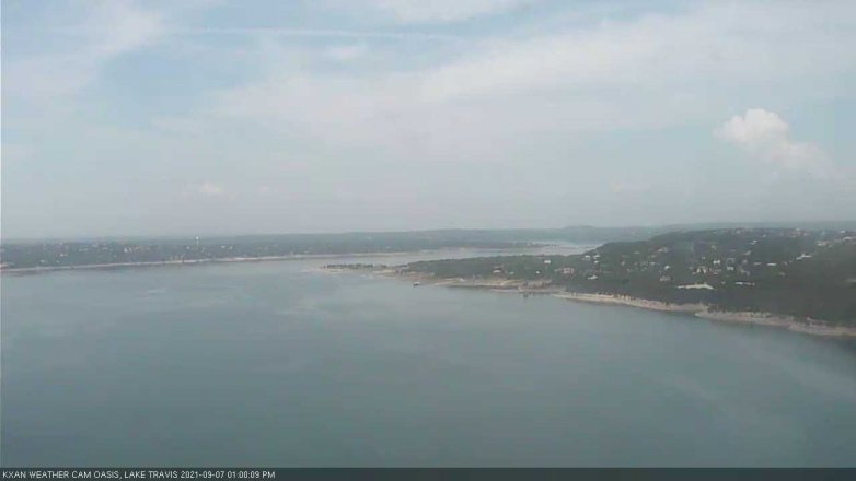 Lake Travis webcam, September 7, 2021 1:00 PM CT