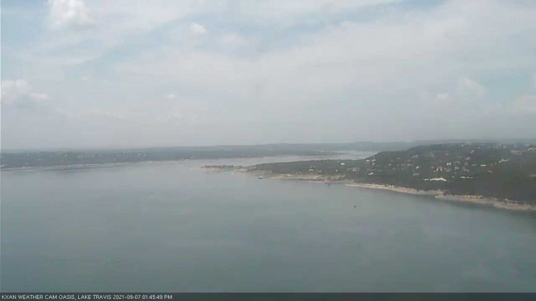 Lake Travis webcam, September 7, 2021 1:45 PM CT