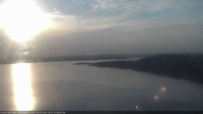 Lake Travis webcam, September 7, 2021 7:00 PM CT