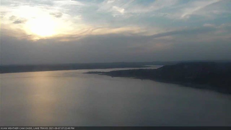 Lake Travis webcam, September 7, 2021 7:25 PM CT