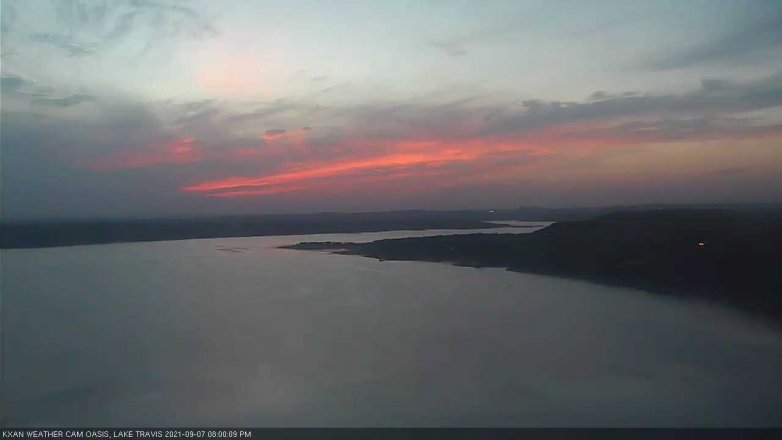 Lake Travis webcam, September 7, 2021 8:00 PM CT
