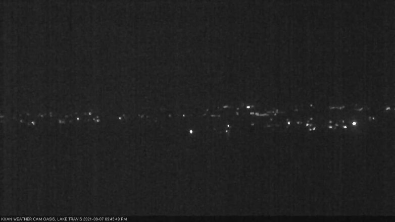 Lake Travis webcam, September 7, 2021 9:45 PM CT