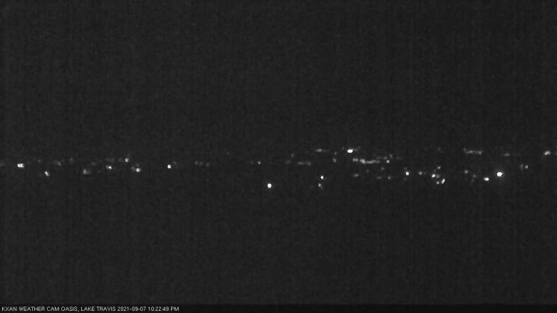 Lake Travis webcam, September 7, 2021 10:25 PM CT
