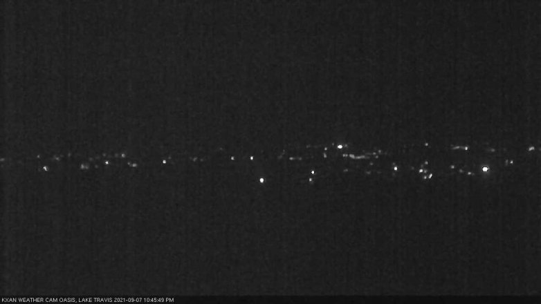 Lake Travis webcam, September 7, 2021 10:45 PM CT