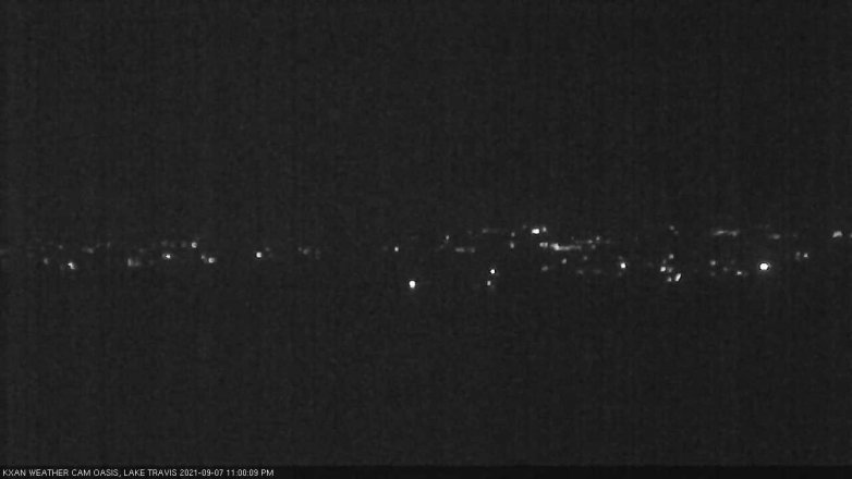 Lake Travis webcam, September 7, 2021 11:00 PM CT